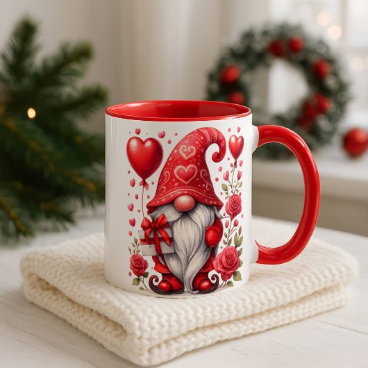 Personalized Christmas Gnome Mug  Mok