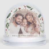 Personalized Christmas Holiday Greenery Photo (Avant)