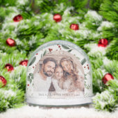 Personalized Christmas Holiday Greenery Photo (Noël)