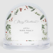 Personalized Christmas Holiday Greenery Photo (Arrière)