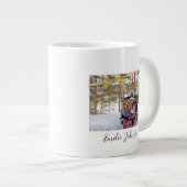 Personalized christmas holiday photo x Mas tee Extra Grote Beker (Voorkant rechts)