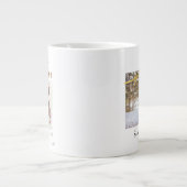 Personalized christmas holiday photo x Mas tee Extra Grote Beker (Voorkant)