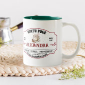 Personalized Christmas Hot Cocoa Tweekleurige Koffiemok