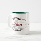Personalized Christmas Hot Cocoa Tweekleurige Koffiemok (Voorkant links)