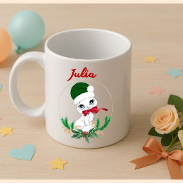 Personalized Christmas kitty – Holiday Koffiemok