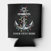 Personalized Christmas Lights Boating Sailing  Blikjeskoeler (Voorkant)