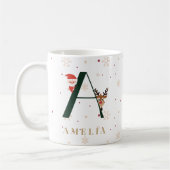 Personalized Christmas Monogram A Mug Koffiemok (Links)
