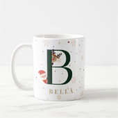 Personalized Christmas Monogram B Mug Koffiemok (Links)