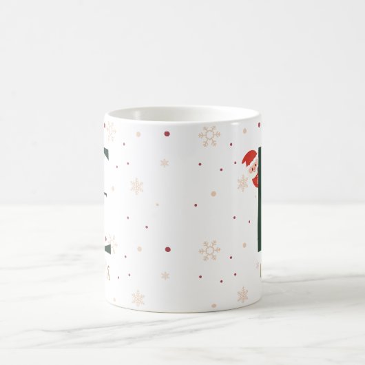 Personalized Christmas Monogram E Mug (Centre)