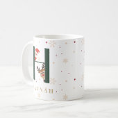 Personalized Christmas Monogram H Mug (Devant gauche)