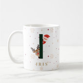 Personalized Christmas Monogram I Mug (Gauche)
