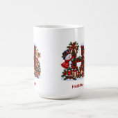Personalized Christmas Monogram Mug Snowman Reinde (Centre)