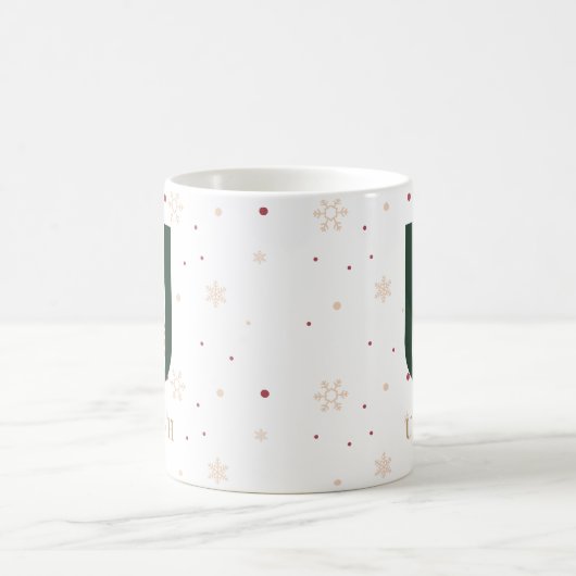 Personalized Christmas Monogram U Mug (Centre)