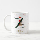 Personalized Christmas Monogram Z Mug (Gauche)