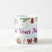 Personalized Christmas Mug – Add Your Name (Centre)