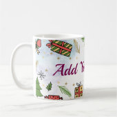 Personalized Christmas Mug – Add Your Name  (Gauche)