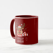 Personalized Christmas Mug | Custom Name Holiday (Devant gauche)