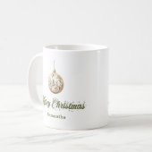 Personalized Christmas Mug Nordic Script Name (Devant gauche)