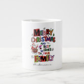 Personalized christmas mugs red simple modern (Devant)