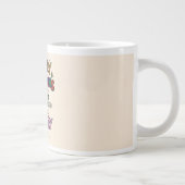 Personalized  christmas mugs red simple modern  extra grote beker (Rechts)