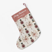 Personalized Christmas Nutcracker & Ballerina Kleine Kerstsok (Achterkant (Hangend))