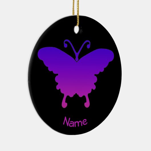 Personalized Christmas Ornament Butterfly Cool (Rechts)