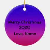 Personalized Christmas Ornament Butterfly Cool (Achterkant)