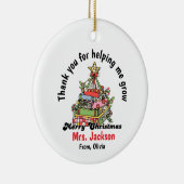 Personalized Christmas Ornament for Teacher (Rechts)