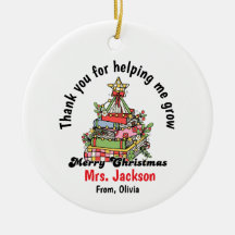 Personalized Christmas Ornament for Teacher