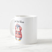 Personalized Christmas Penguin Mug Koffiemok (Voorkant links)