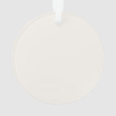 Personalized Christmas Photo Acrylic Ornament (dos)