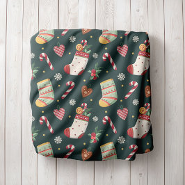 Personalized Christmas Stockings Fleece Blanket Deken