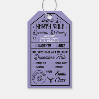 Personalized Christmas Tick Box Naughty Nice Cadeaulabel