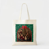 Personalized Christmas Tote Bag with Custom Photo (Devant)
