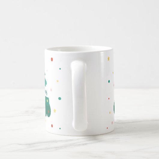 Personalized Christmas Tree Name Mug (Poignée)