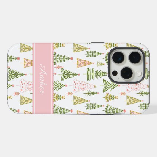Personalized Christmas Tree Phone Case (Verso Horizontal)