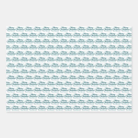 Personalized Christmas Wrapping Paper Sheets (Voorkant 2)