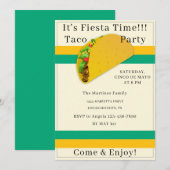 Personalized Cinco de Mayo Taco Party Invitation (Devant / Derrière)