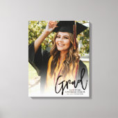 Personalized Class of 2026 Graduation Photo Canvas Afdruk (Voorkant)