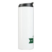 Personalized Classic Green Golf Monogram Crest Thermosbeker (Gedraaid links)