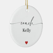 Personalized Coach Ornament • Name & Message (Rechts)