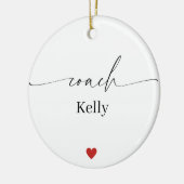 Personalized Coach Ornament • Name & Message (Links)