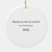 Personalized Coach Ornament • Name & Message (Achterkant)