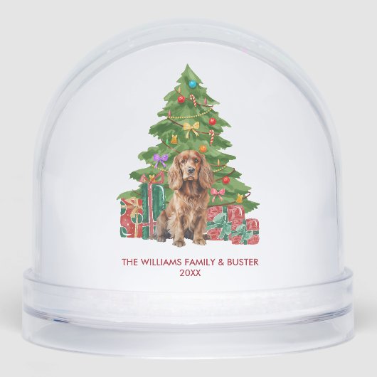 Personalized Cocker Spaniel Dog Christmas (Avant)
