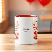 Personalized Coffee Love in a Cup Valentine mug