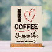 Personalized Coffee Lover Powered by Coffee Gift (Neutre)
