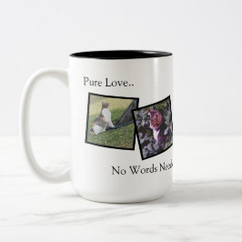 Personalized Coffee Mug for Animal Lovers Tweekleurige Koffiemok