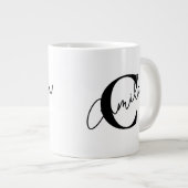 Personalized coffee mug with name extra grote beker (Voorkant rechts)