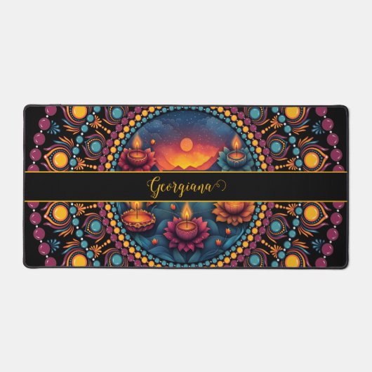 Personalized Colorful Diwali Festival Mandala (Recto)