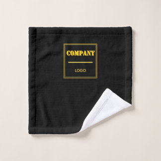 Personalized Company Black Modern Custom Business Washandje